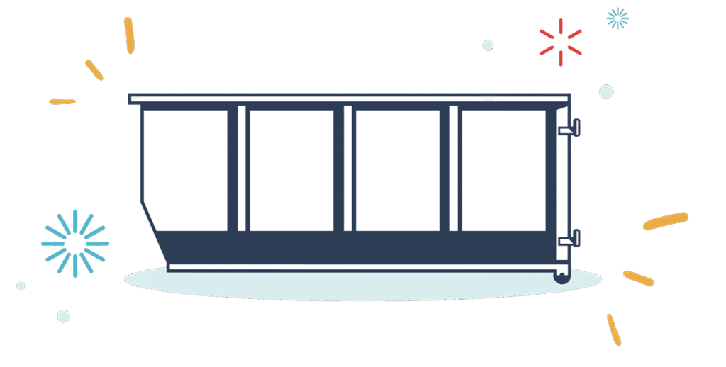 A grey storage container. It has a flat top and a door on the front.